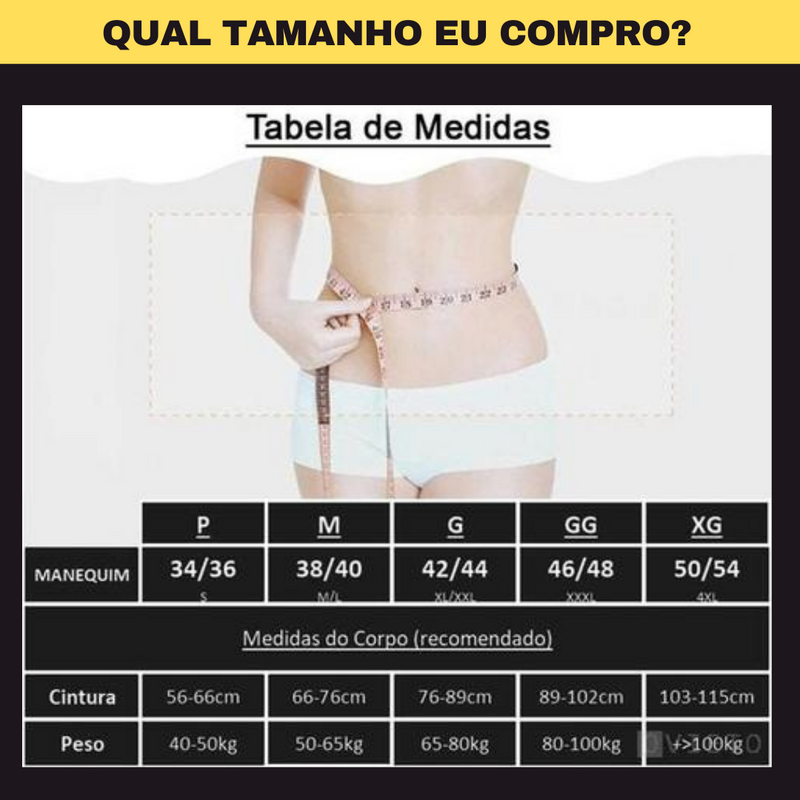 MEGA Cinta Modeladora - EFEITOS REAIS - P/M/G/GG/XG