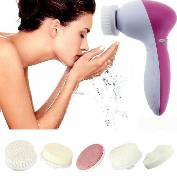 Face Brush - Escova Massageadora  5 em 1